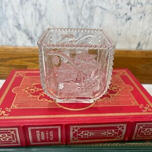 Antique EAPG  Glass Grape Beaded Sugar Bowl